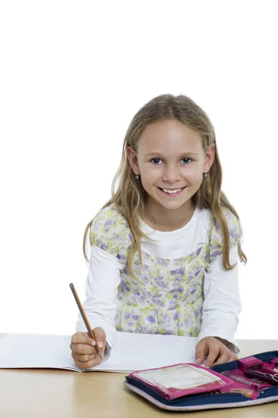 Student Your Desk — Stock Photo, Image