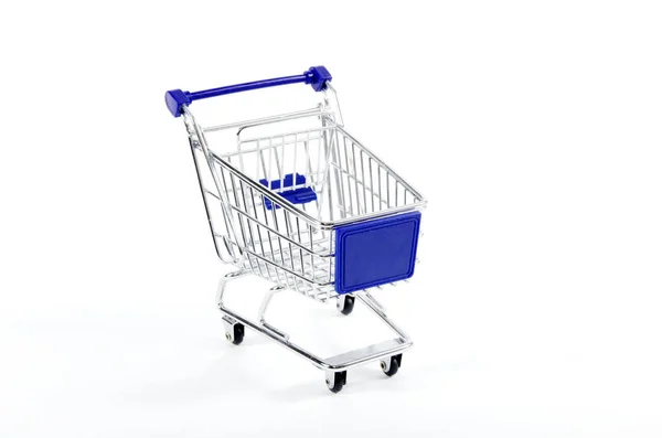 Isolated Shopping Cart White Background — Stock Photo, Image