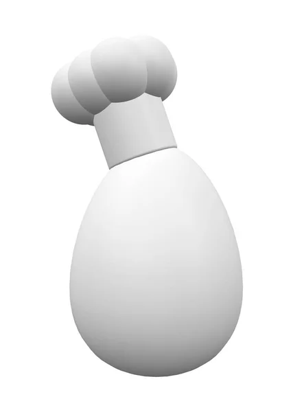 Яйцо Шляпе Шеф Повара Иллюстрация — стоковое фото