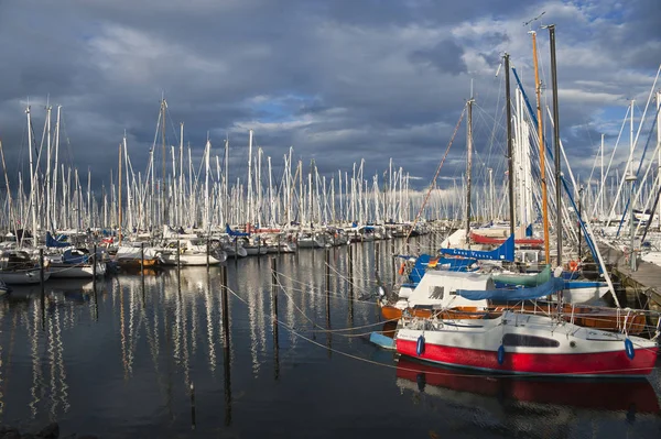 Marina Heiligenhafen Baltık Denizi Schleswig Holstein Almanya Avrupa — Stok fotoğraf