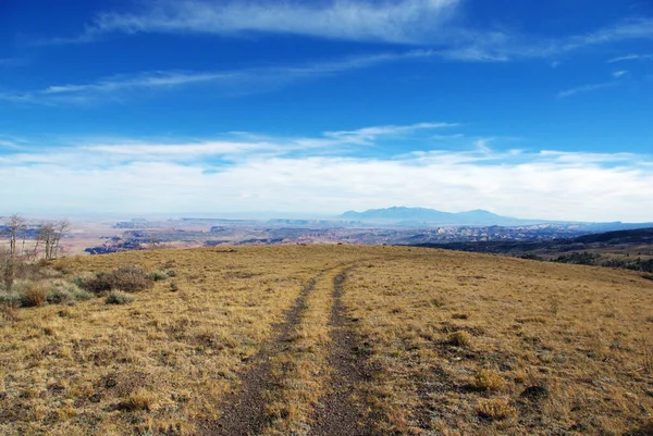 Hochgebirgsweg Mit Aussicht Der Nähe Des Geysirgipfels Utah — Stockfoto
