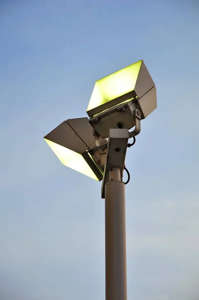 Security Camera Blue Sky Background — Stock Photo, Image