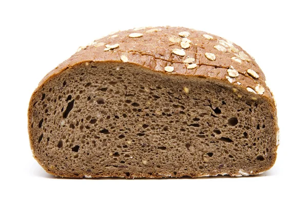 Słodowy Chleb Krojony Pasek Białym Tle — Zdjęcie stockowe