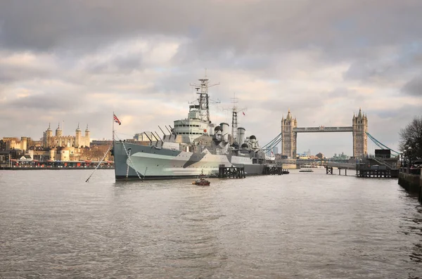 Panoramafoto Von Der Themse Tower Bridge Tower London Und Der — Stockfoto