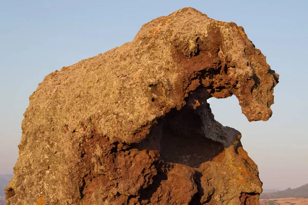 Pietra Roccia Elefante Roccia Dell Elefante Monumento Cielo — Foto Stock