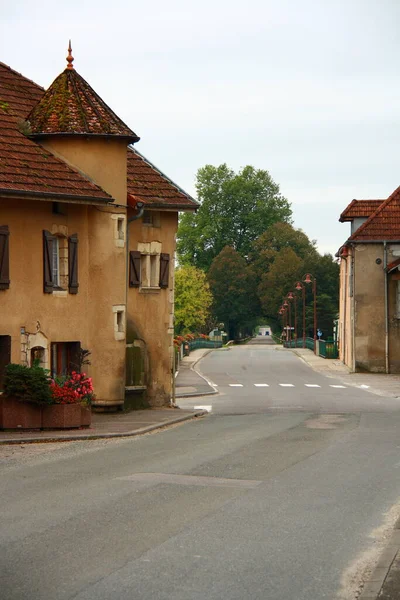 Historyczne Miasto Scey Sur Saone Które Jest Małe Miasteczko Vesoul — Zdjęcie stockowe