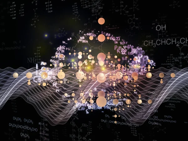 Pozadí Chemie Související Prvky Návrhu Doplnění Návrhu Téma Chemie Vědecké — Stock fotografie