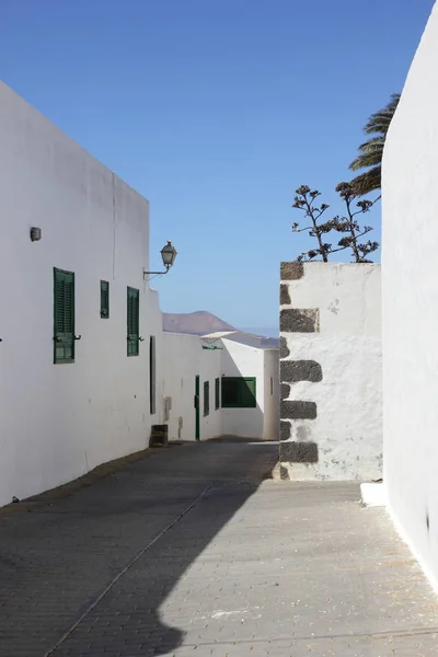 Vecchia Strada Cittadina Teguise Lanzarote Isole Canarie — Foto Stock