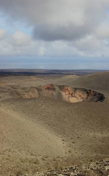 Krater Timanfaya Nationalpark Lanzarote Kanarische Inseln — Stockfoto