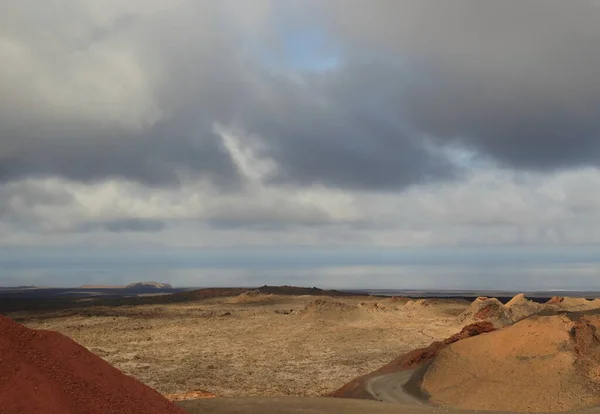 Vulkanisch Landschap Timanfaya Nationaal Park Lanzarote — Stockfoto