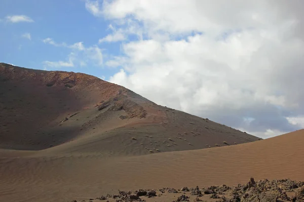 Vulkaniska Landskap Timanfaya Nationalpark Lanzarote — Stockfoto