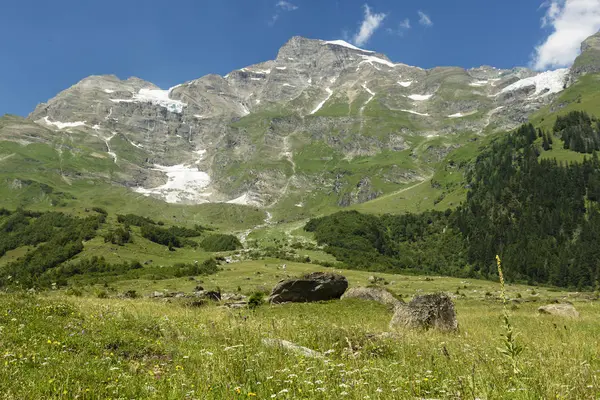 Vista Panorámica Del Majestuoso Paisaje Los Alpes — Foto de Stock