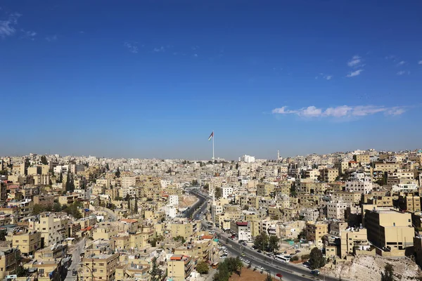 Stad Uitzicht Amman Dag Tijd — Stockfoto