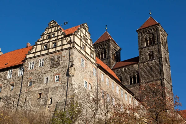 Kasteel Quedlinburg Herfst — Stockfoto