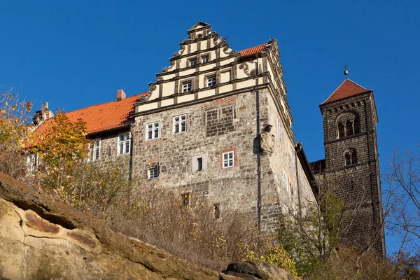 Slott Quedlinburg Höst — Stockfoto