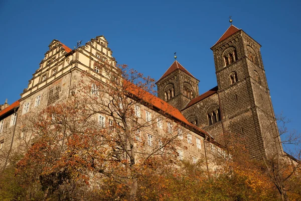 Castelo Quedlinburg Outono — Fotografia de Stock