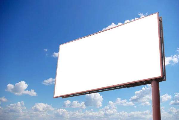 Reklama Billboard Tle Nieba — Zdjęcie stockowe