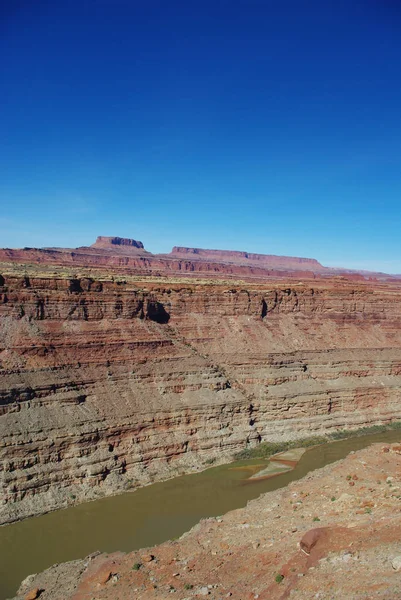 Kolory Wokół Rzeki Colorado Utah — Zdjęcie stockowe