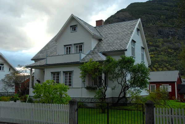 Noruega Sobre Paisagem Natural Fundo — Fotografia de Stock