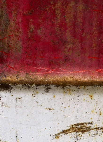 Olio Tamburo Vecchio Sfondo Decorativo Bianco Rosso Graffio — Foto Stock