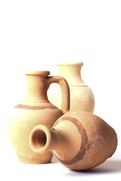 Турецька Традиційна Керамічна Пляшка Приготування Яса Кебаб Білому — стокове фото