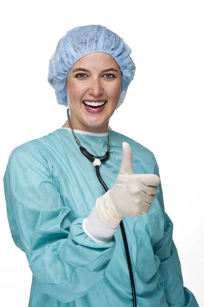 Medico Donna Con Stetoscopio — Foto Stock