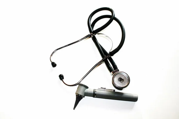 Stéthoscope Otoscope Appareil Auditif Diagnostic Médecin Vétérinaire Médecin Urgence Aide — Photo