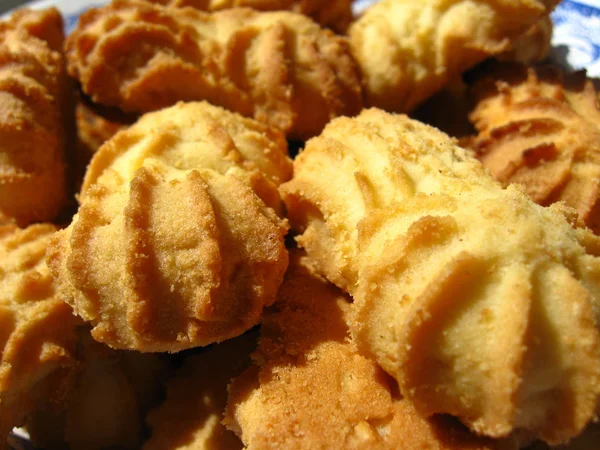 Obraz Wielu Smacznych Świeżych Ciasteczek — Zdjęcie stockowe