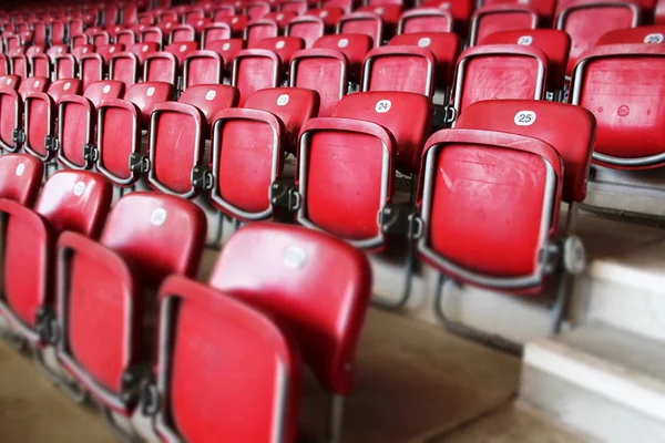 Fileiras Cadeiras Vazias Estádio — Fotografia de Stock