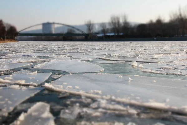 Témpanos Hielo Cuello Del Río —  Fotos de Stock