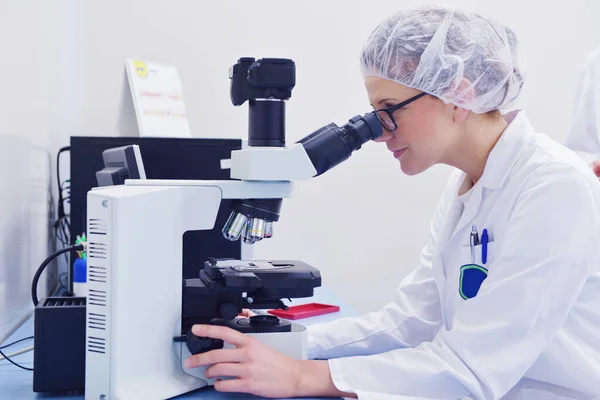 Groep Wetenschappers Werkzaam Het Laboratorium — Stockfoto