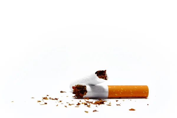 Cigarety Cigarety Izolované Bílém Pozadí — Stock fotografie