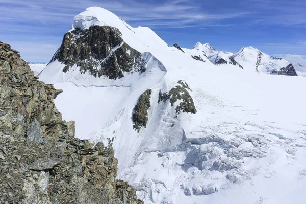 Cume Coberto Neve Breithorn 159M — Fotografia de Stock