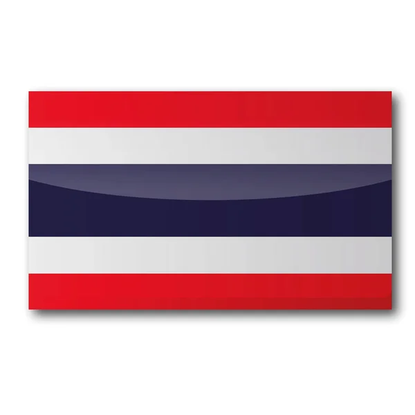 Flagge Von Thailand Landesflagge — Stockfoto