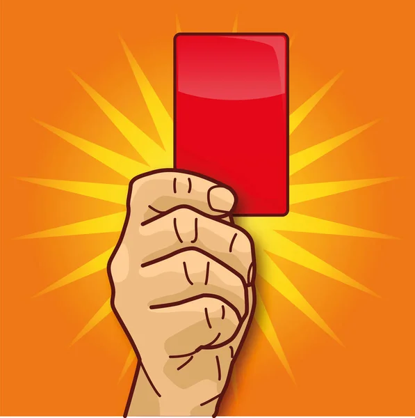Expulsão Cartão Vermelho — Fotografia de Stock