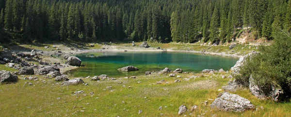 Karersee Zuid Tirol — Stockfoto