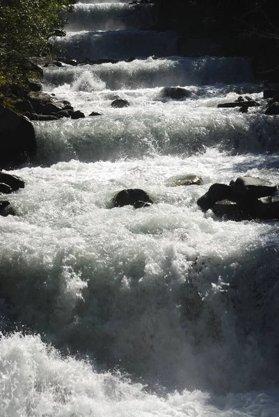 Belle Cascade Sur Fond Nature — Photo