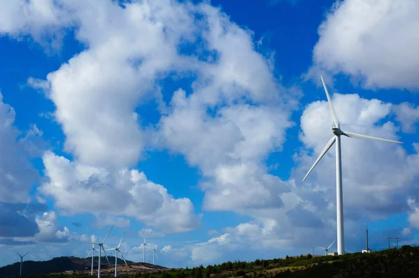 Energia Ecológica Turbinas Eólicas — Fotografia de Stock