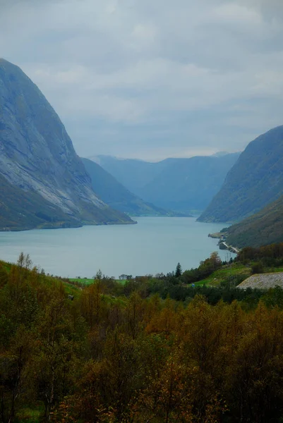 Norwegen Lunde Schöne Berge — Stockfoto