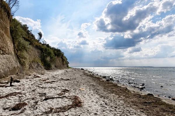 Φυσική Παραλία Στη Βαλτική Θάλασσα Εσωτερική Πισίνα — Φωτογραφία Αρχείου