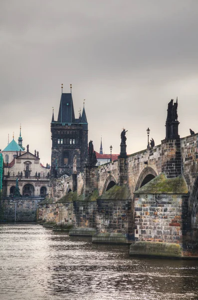 Karlsbrücke Prag Tschechische Republik Frühen Morgen — Stockfoto