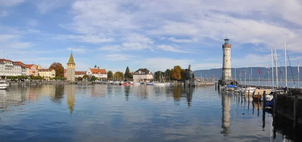 Panoráma Lindau Állandóságánál — Stock Fotó