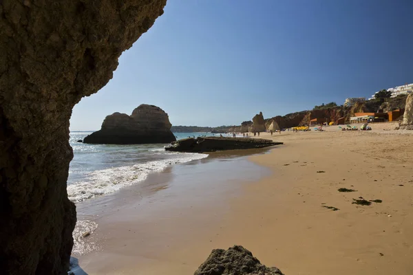 Praia Rocha Algarve — Zdjęcie stockowe