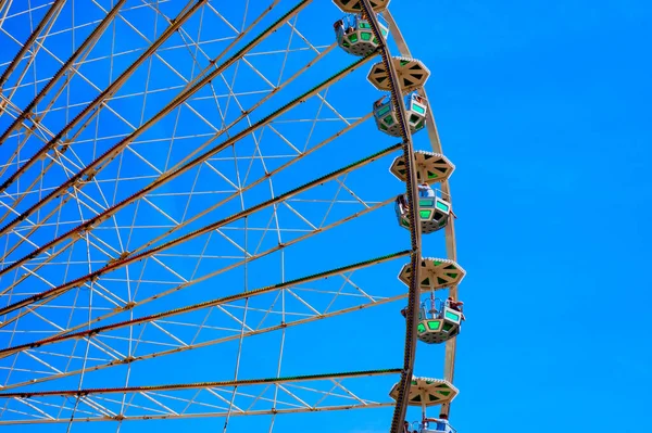 Gigante Gigante Gigante Roda Carrossel Parque Diversões — Fotografia de Stock