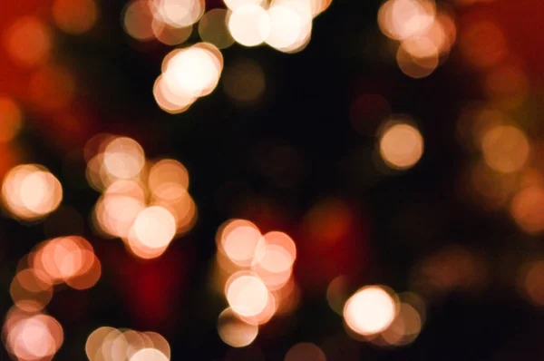Gedempte Abstracte Kerst Achtergrond Uit Focus Lichte Vlekken Vormen Een — Stockfoto