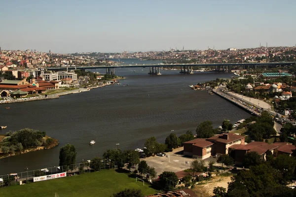 Kilátás Nyílik Aranyszarv Pierre Loti Hill Isztambul Törökország — Stock Fotó
