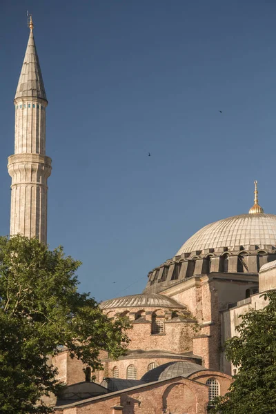 Vue Hagia Sophia Debout Depuis 537 Istanbul Turquie — Photo