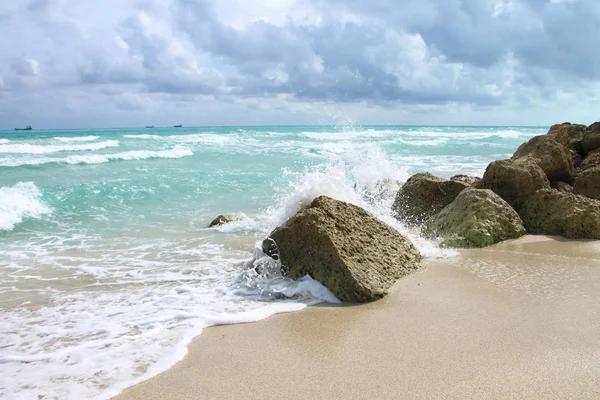Rasande Atlantisk Miami Beach — Stockfoto