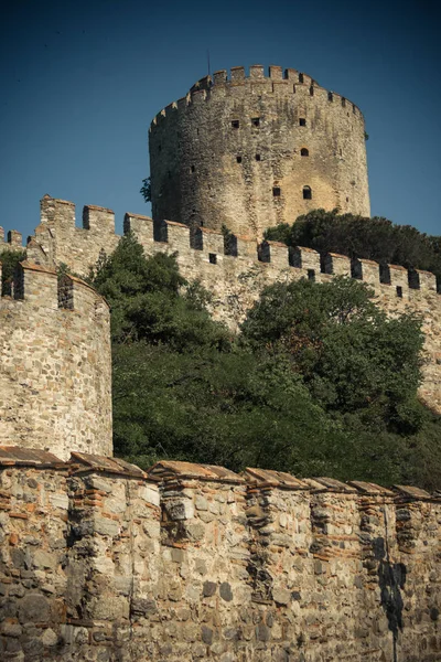 Крепость Румели Построенная Османами Защиты Входа Босфора — стоковое фото
