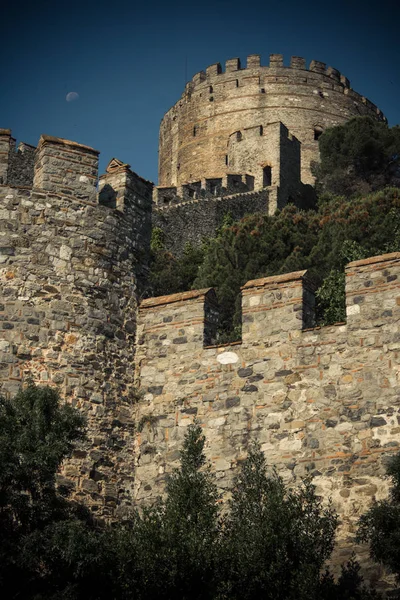 Fortaleza Rumeli Que Construida Por Los Otomanos Para Proteger Entrada —  Fotos de Stock